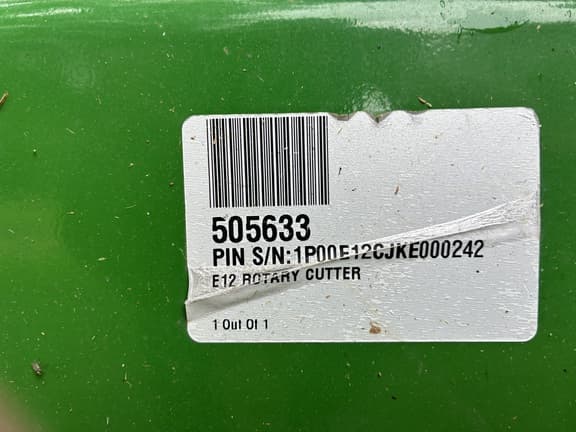 Image of John Deere E12 equipment image 4