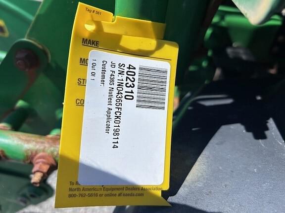 Image of John Deere F4365 equipment image 1