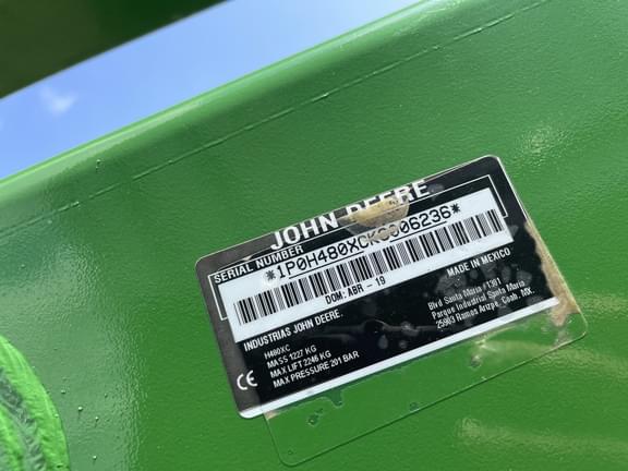 Image of John Deere H480 equipment image 2