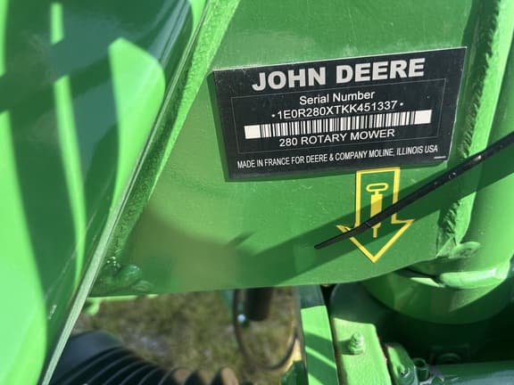 Image of John Deere R280 equipment image 4