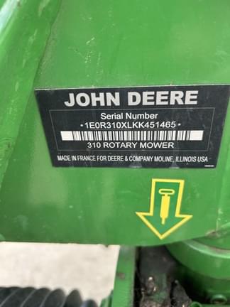 Image of John Deere R310 equipment image 4