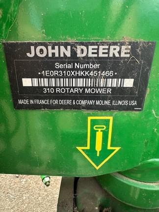 Image of John Deere R310 equipment image 4