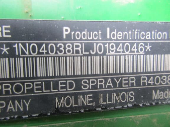 Image of John Deere R4038 equipment image 3