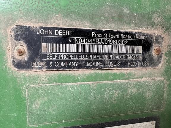 Image of John Deere R4045 equipment image 1