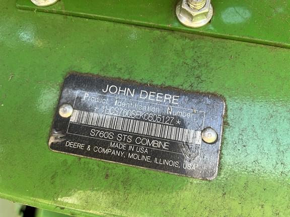 Image of John Deere S760 equipment image 2