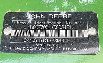 Main image John Deere S770 8