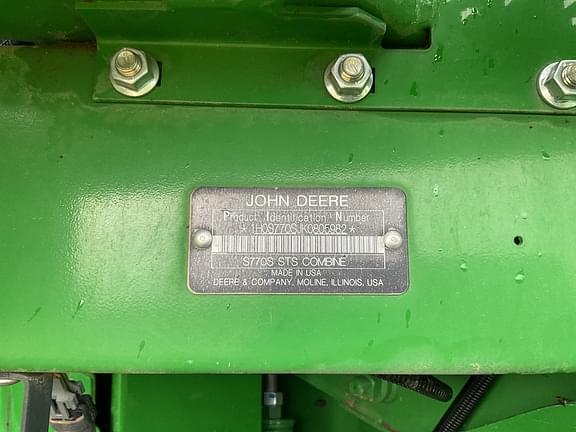 Image of John Deere S770 equipment image 2