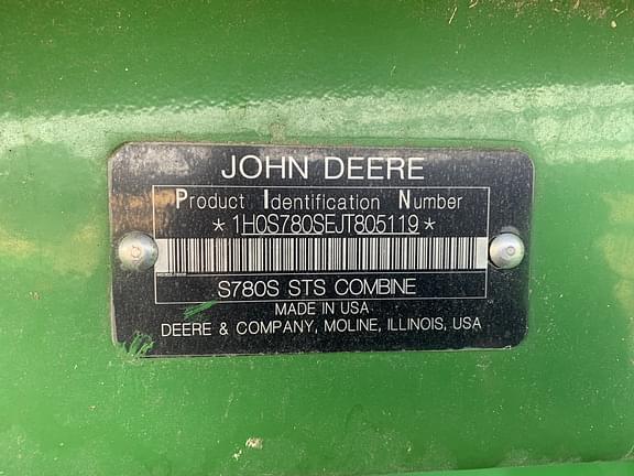 Image of John Deere S780 equipment image 3