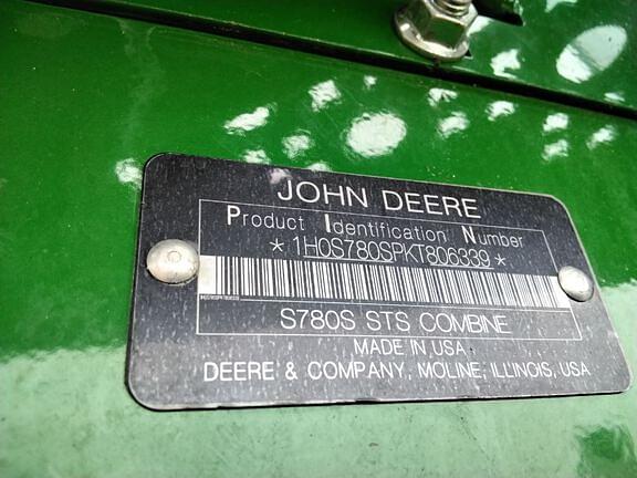 Image of John Deere S780 equipment image 4