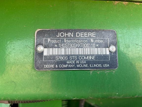 Image of John Deere S780 equipment image 4