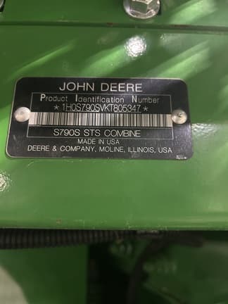Image of John Deere S790 equipment image 4