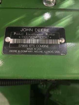 Image of John Deere S790 equipment image 4