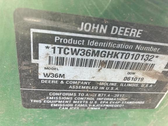 Image of John Deere W36M Image 1
