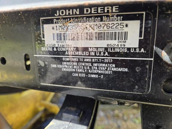 Image of John Deere X350 equipment image 1
