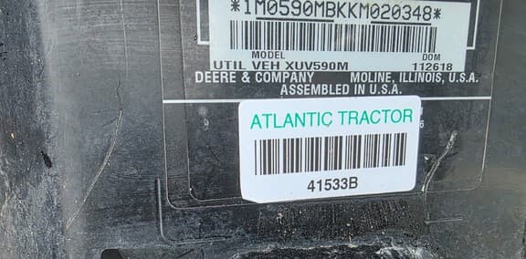 Image of John Deere XUV 590M S4 equipment image 1