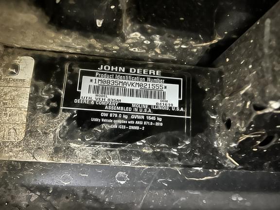 Image of John Deere XUV 835M equipment image 2