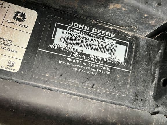 Image of John Deere XUV 835M equipment image 4