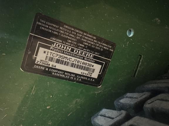 Image of John Deere Z735M equipment image 4