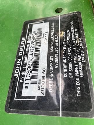 Image of John Deere Z930M equipment image 3