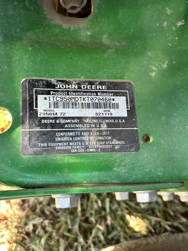 Image of John Deere Z950M equipment image 2