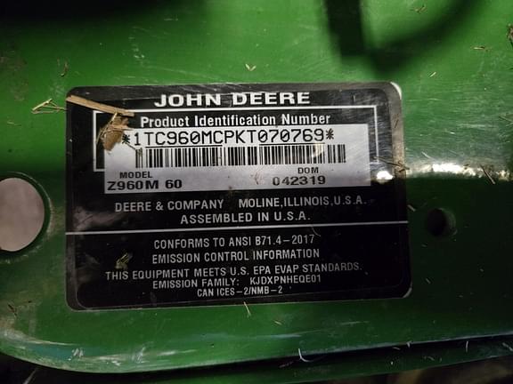 Image of John Deere Z960M equipment image 4