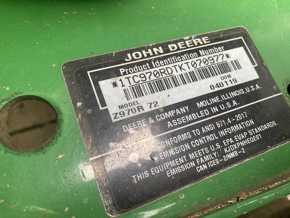 Image of John Deere Z970R equipment image 2