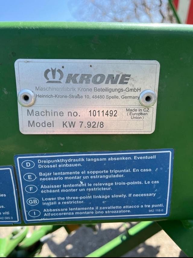 Image of Krone KW7.92/8 equipment image 3