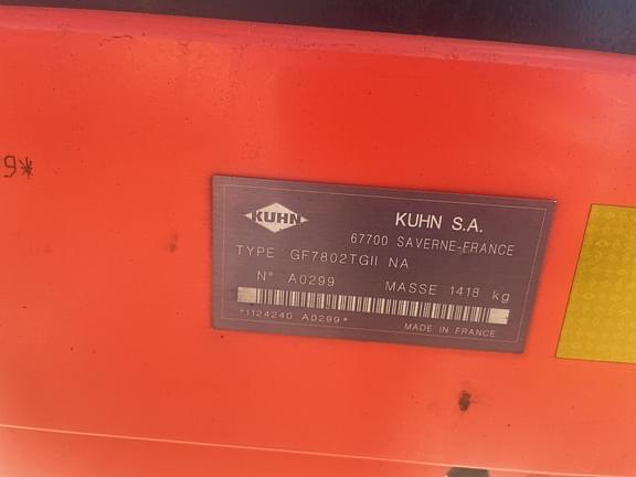 Image of Kuhn GF7802T GII equipment image 4