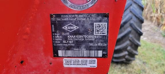 Image of Kuhn Knight SL118 equipment image 1