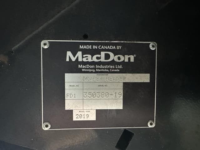 Image of MacDon FD135 equipment image 1