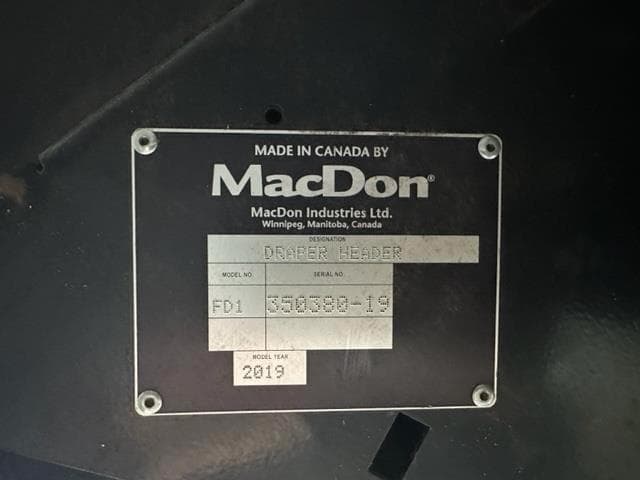 Image of MacDon FD135 equipment image 1