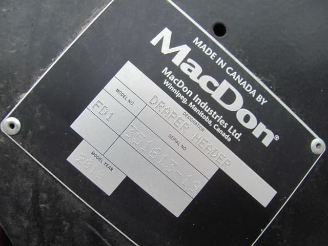 Image of MacDon FD140 equipment image 1