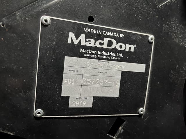 Image of MacDon FD145 equipment image 1