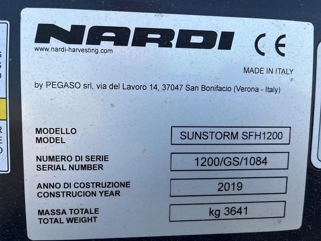 Image of Nardi Sunflower SFH1200 equipment image 1