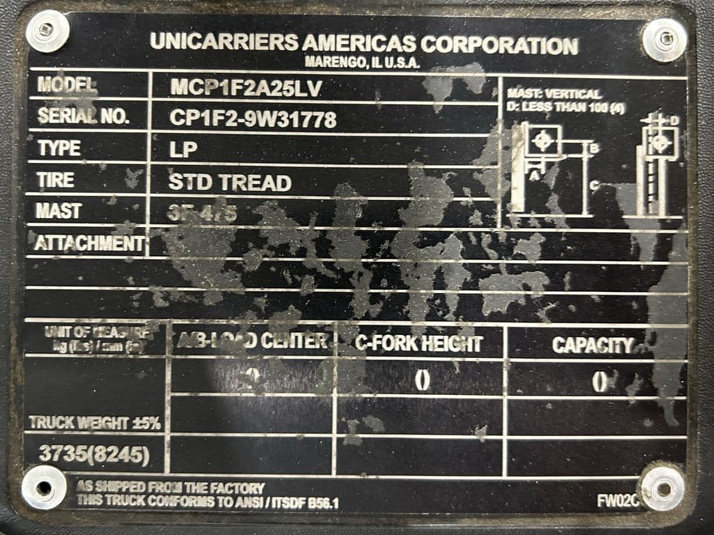 Image of Unicarriers CF50LP Image 1