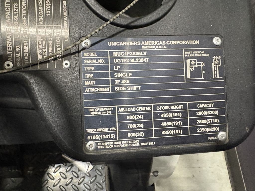 Image of Unicarriers PF70 Image 1
