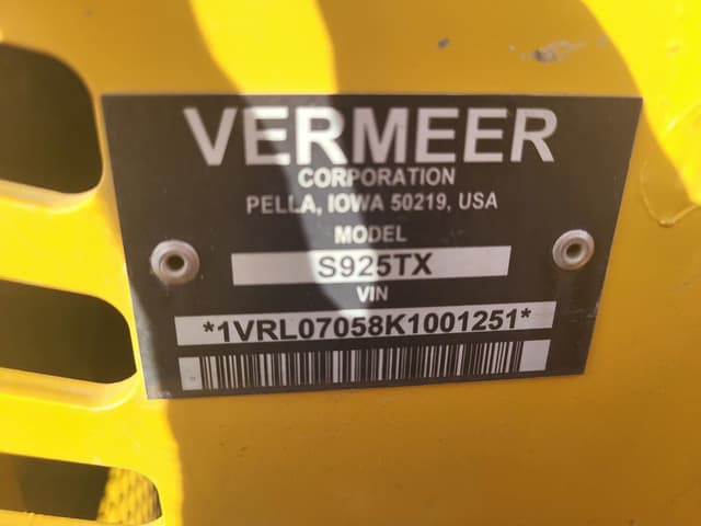 Image of Vermeer S925TX equipment image 3