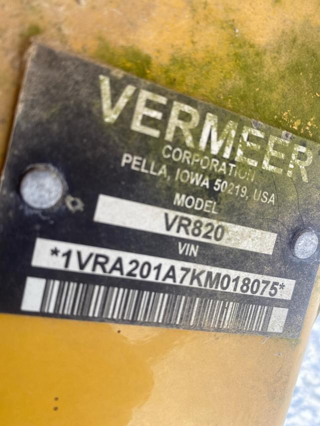 Image of Vermeer VR820 equipment image 1