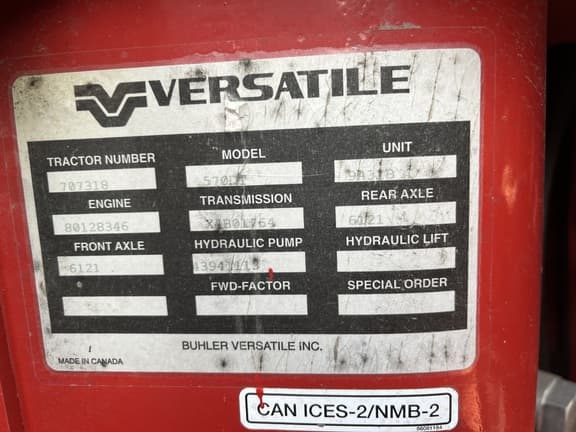 Image of Versatile 570DT equipment image 2