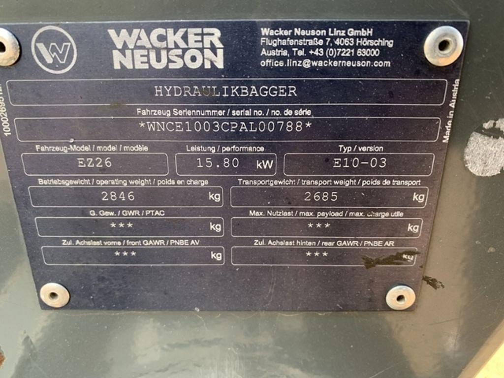 Image of Wacker Neuson EZ26 Image 1