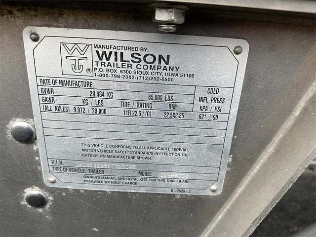 Image of Wilson DWH-6000 equipment image 4