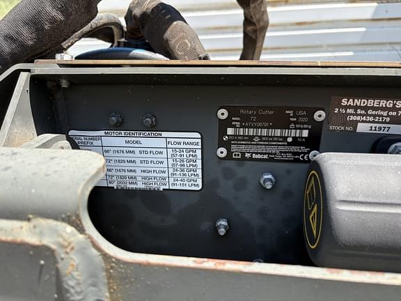 Image of Bobcat Rotary Cutter 72 equipment image 3