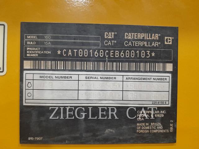 Image of Caterpillar 160 equipment image 3