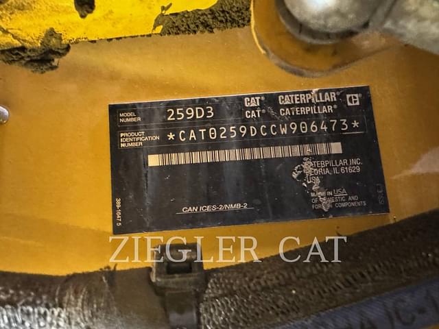 Image of Caterpillar 259D3 equipment image 3