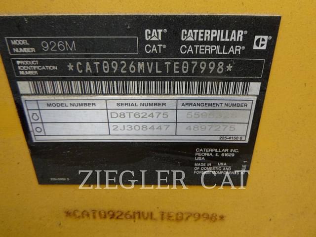 Image of Caterpillar 926M equipment image 4