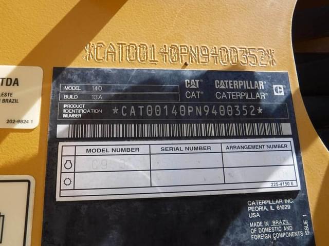 Image of Caterpillar 140 equipment image 3