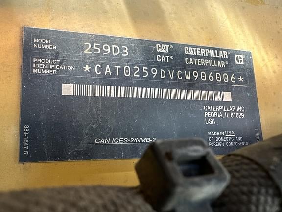 Image of Caterpillar 259D3 equipment image 1