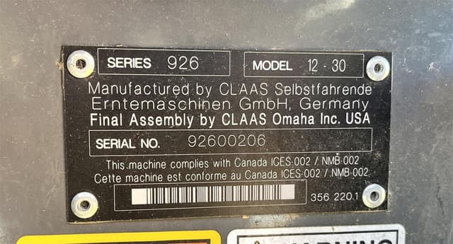 Image of CLAAS 12-30 equipment image 2