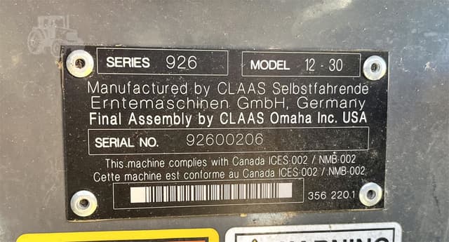 Image of CLAAS 12-30 equipment image 2