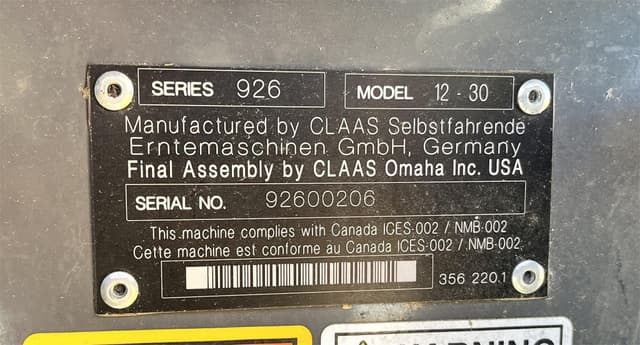 Image of CLAAS 12-30 equipment image 2